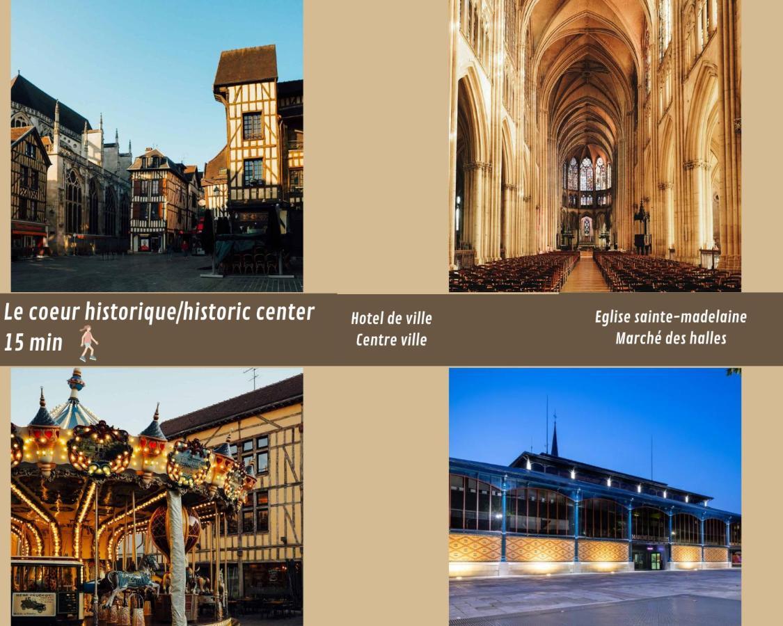 Mona Lisa : Superbe Loft Centre Ville - Parking Gratuit - Wifi Ultra Rapide-Appareil Massage-Netflix-Jeu Societe Troyes Zewnętrze zdjęcie